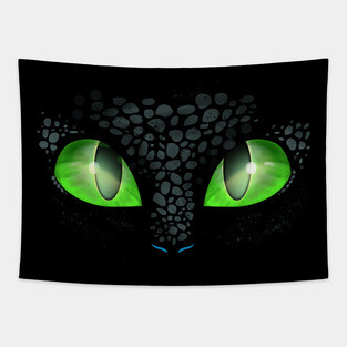 Night Fury Eyes (How to Train Your Dragon) Tapestry