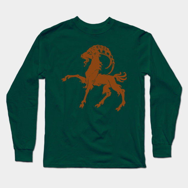 Capricorn Long Sleeve T-Shirt by DonWillisJrArt