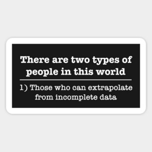 Funny geek incomplete data Sticker