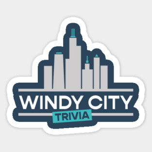 Windy City Trivia - Gray Sticker
