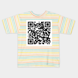 Wet fart QR code joke meme Kids T-Shirt