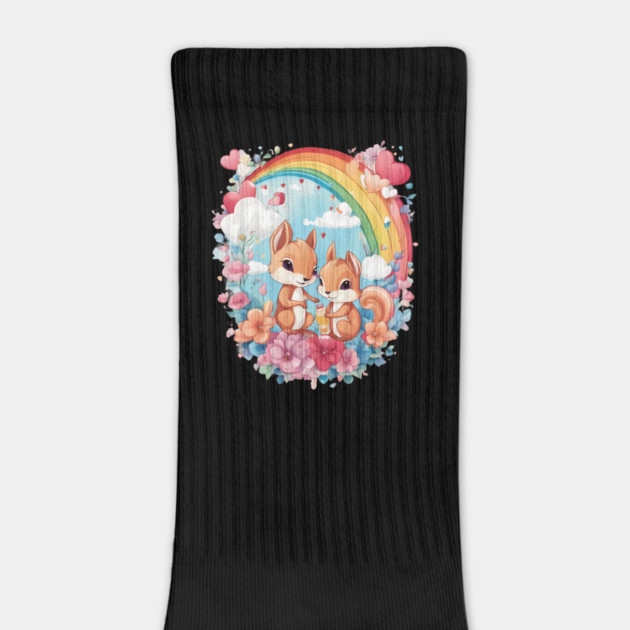 Rainbow Color Squirrel by animegirlnft