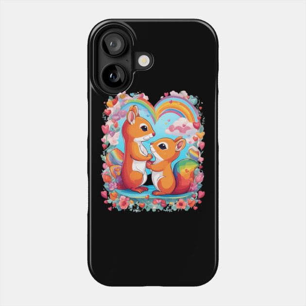 Best Friend Squirrel Phone Case by animegirlnft