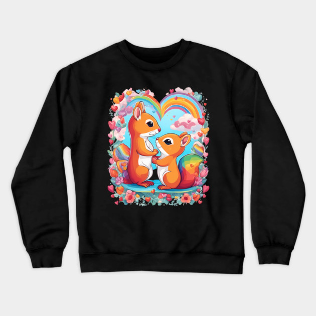 Best Friend Squirrel Crewneck Sweatshirt by animegirlnft