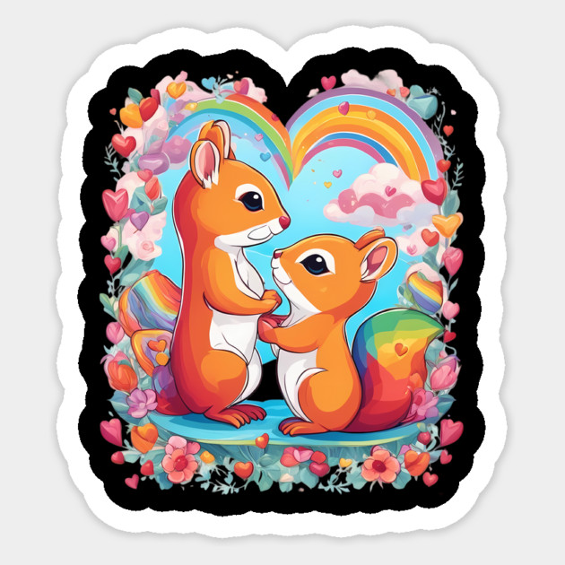 Best Friend Squirrel Sticker by animegirlnft