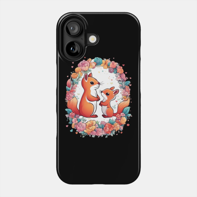 Friendship Squirrel Phone Case by animegirlnft