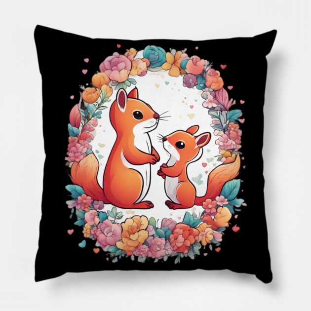 Friendship Squirrel Pillow by animegirlnft