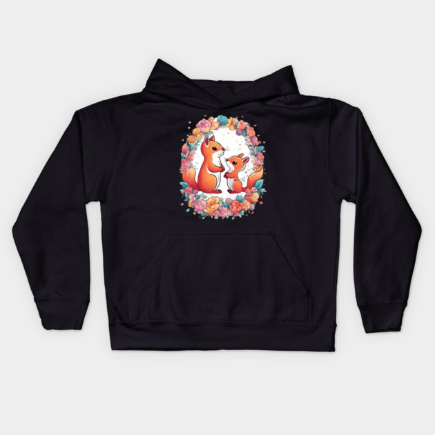 Friendship Squirrel Kids Hoodie by animegirlnft