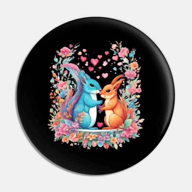 Squirrel Love Pin by animegirlnft