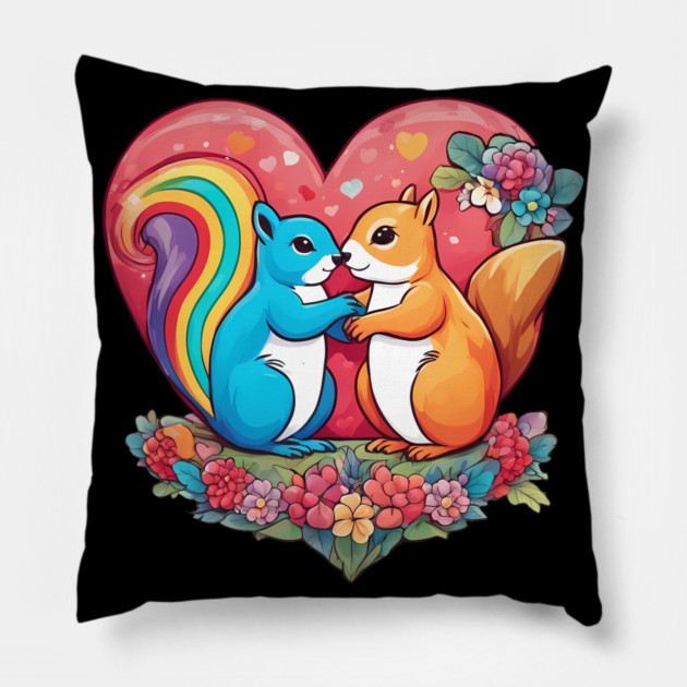 Squirrel Lover Pillow by animegirlnft