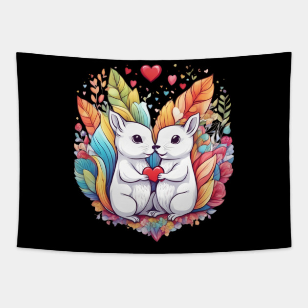 Cute Squirrel Tapestry by animegirlnft