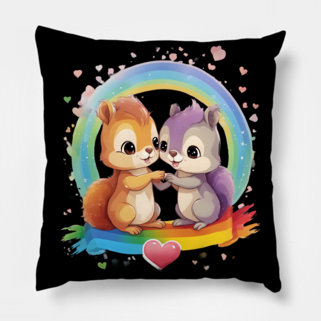 Valentine Squirrel Pillow by animegirlnft