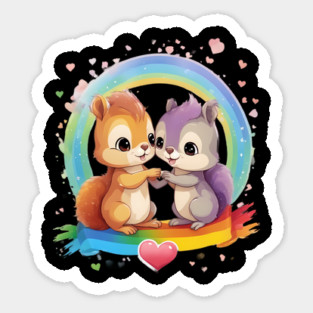 Valentine Squirrel Magnet