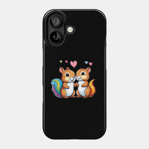 I Love you Squirrel Phone Case by animegirlnft