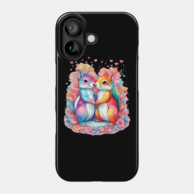 Forever in my Heart Squirrel Phone Case by animegirlnft