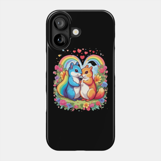 Love Squirrels Phone Case by animegirlnft