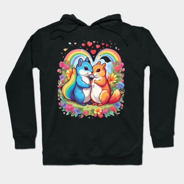 Love Squirrels Hoodie by animegirlnft