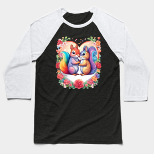 My Valentine Squirrel Baseball T-Shirt