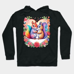 My Valentine Squirrel Hoodie