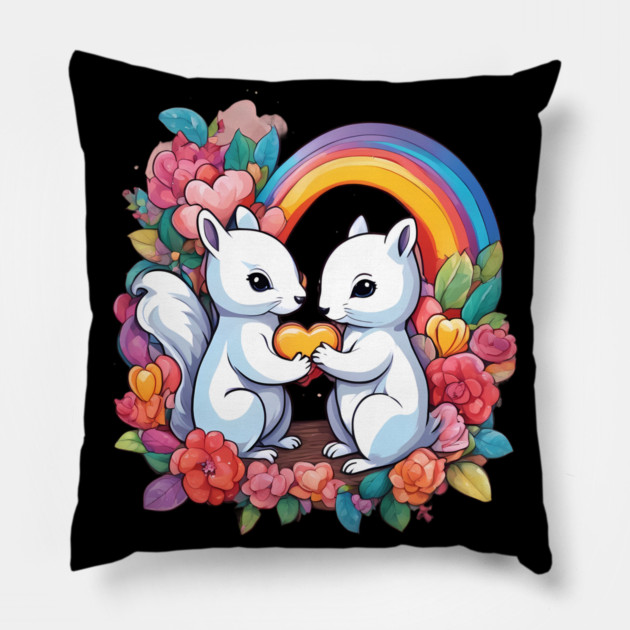 Soulmate Squirrel Pillow by animegirlnft