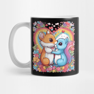 Romantic Couple Squirrel Mug