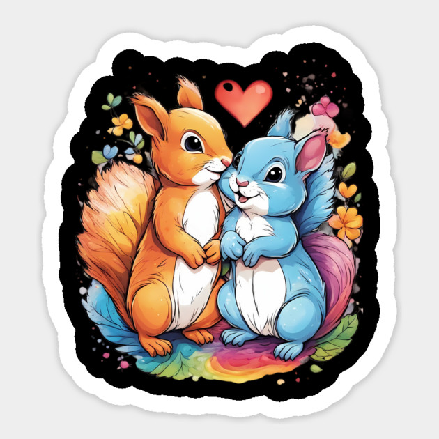 Squirrel Romance Sticker by animegirlnft