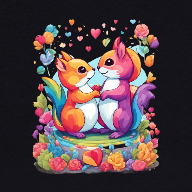 Kawaii Squirrel in Love by animegirlnft