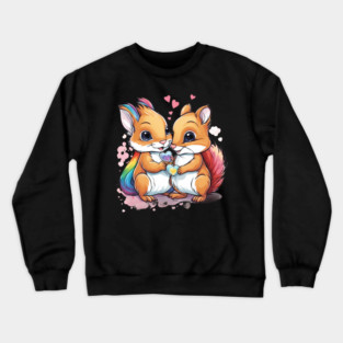 Fall in Love Squirrel Crewneck Sweatshirt