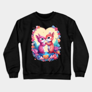 Cartoon Squirrel Crewneck Sweatshirt