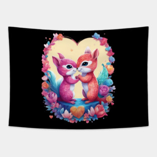Cartoon Squirrel Tapestry