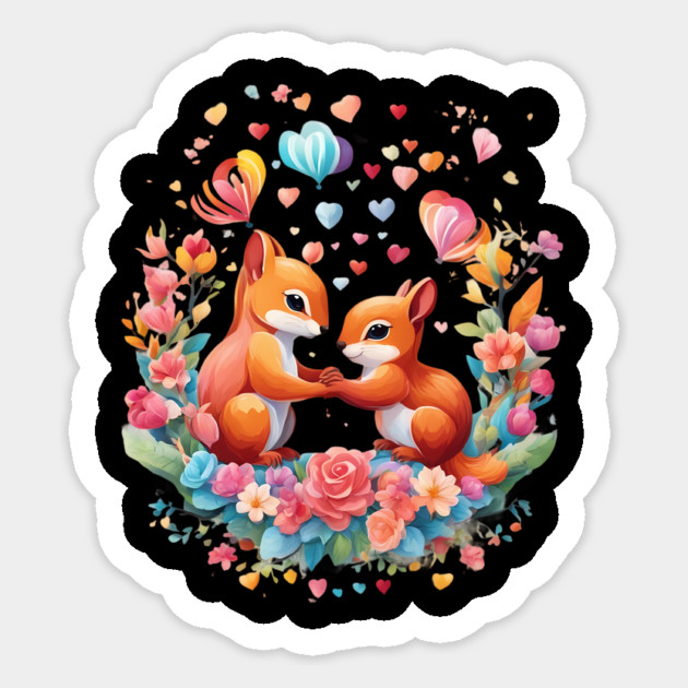 Best Buddy Squirrel Sticker by animegirlnft