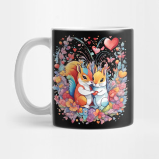 Valentine's Day Squirrel Mug
