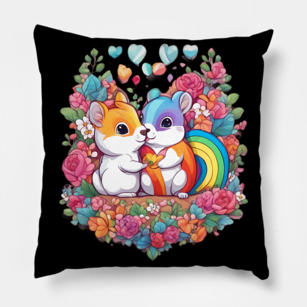 Little Baby Squirrel Pillow by animegirlnft