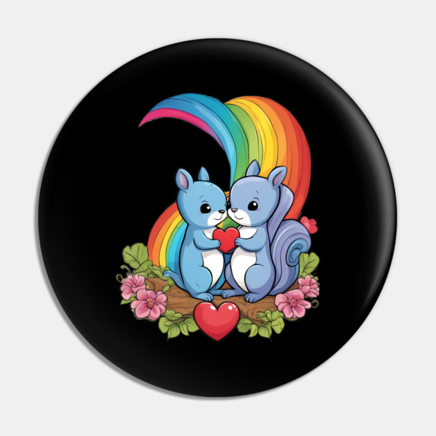 Friends for Life Squirrel Pin by animegirlnft