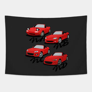 Miata Generations Tapestry