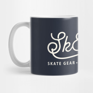 Sk8mates Back Printed Vintage Logo Design Est 1986 Mug