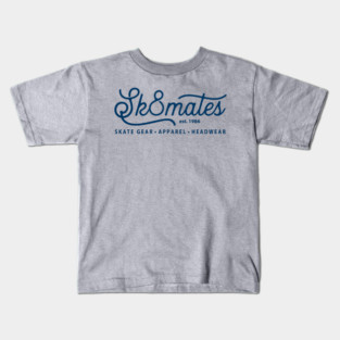 Sk8mates Vintage Logo Design Est 1986 Back Printed Design Kids T-Shirt