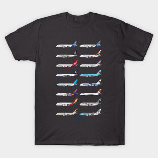 Airbus A380 Operators Illustration T-Shirt