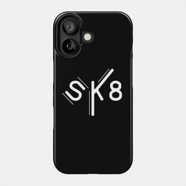 SK8 Vintage Modern Inspired Design Phone Case by Timeless Chaos