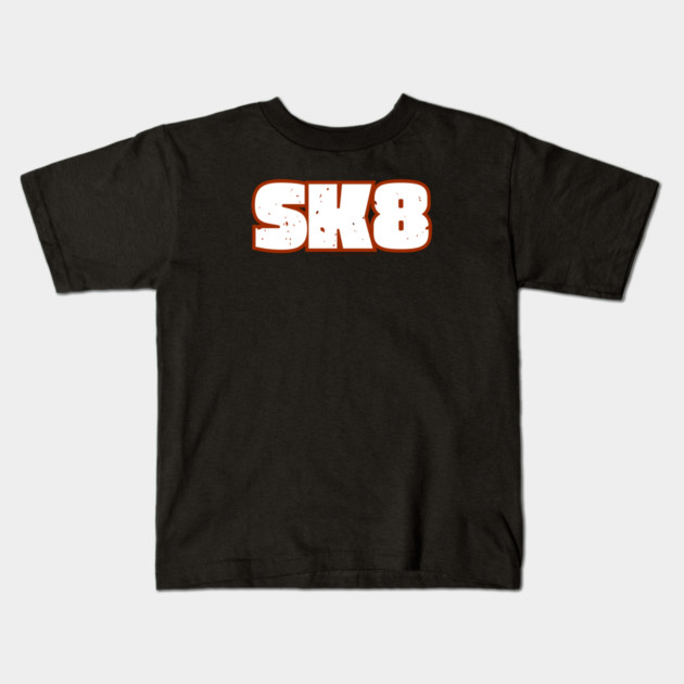 SK8 Fat Vintage Inspired Design Kids T-Shirt by Timeless Chaos