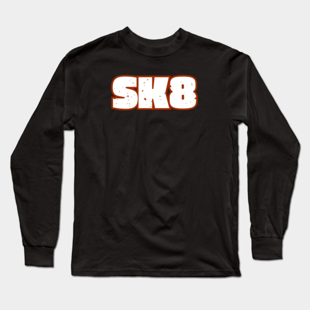 SK8 Fat Vintage Inspired Design Long Sleeve T-Shirt by Timeless Chaos