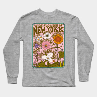 New York Wildflowers Long Sleeve T-Shirt