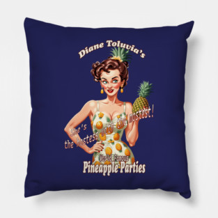 Diane Toluvia's Pineapple Parties Pillow