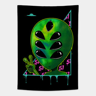 Alien 51 Tapestry