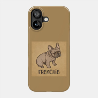 Vintaged Distressed Retro French Bulldog Phone Case