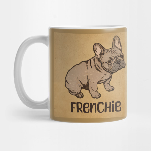 Vintaged Distressed Retro French Bulldog by DonWillisJrArt