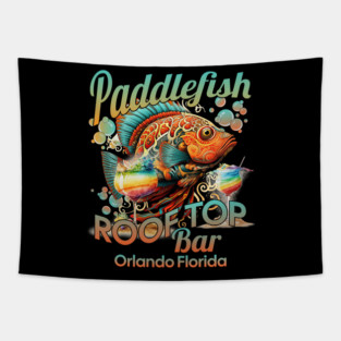 Paddlefish Rooftop Bar Orlando Florida Springs Tapestry
