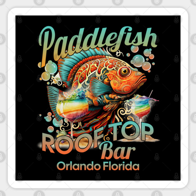Paddlefish Rooftop Bar Orlando Florida Springs Sticker by Joaddo
