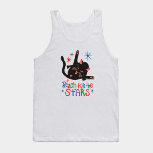 Reach For The Stars - Funny Cat Butt Tank Top