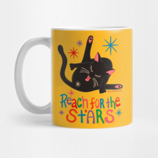 Reach For The Stars - Funny Cat Butt Mug